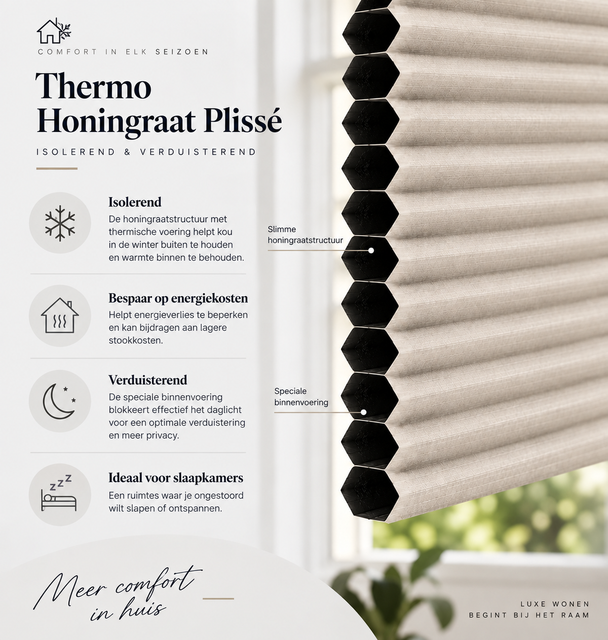 Verduisterend Plissé Gordijn